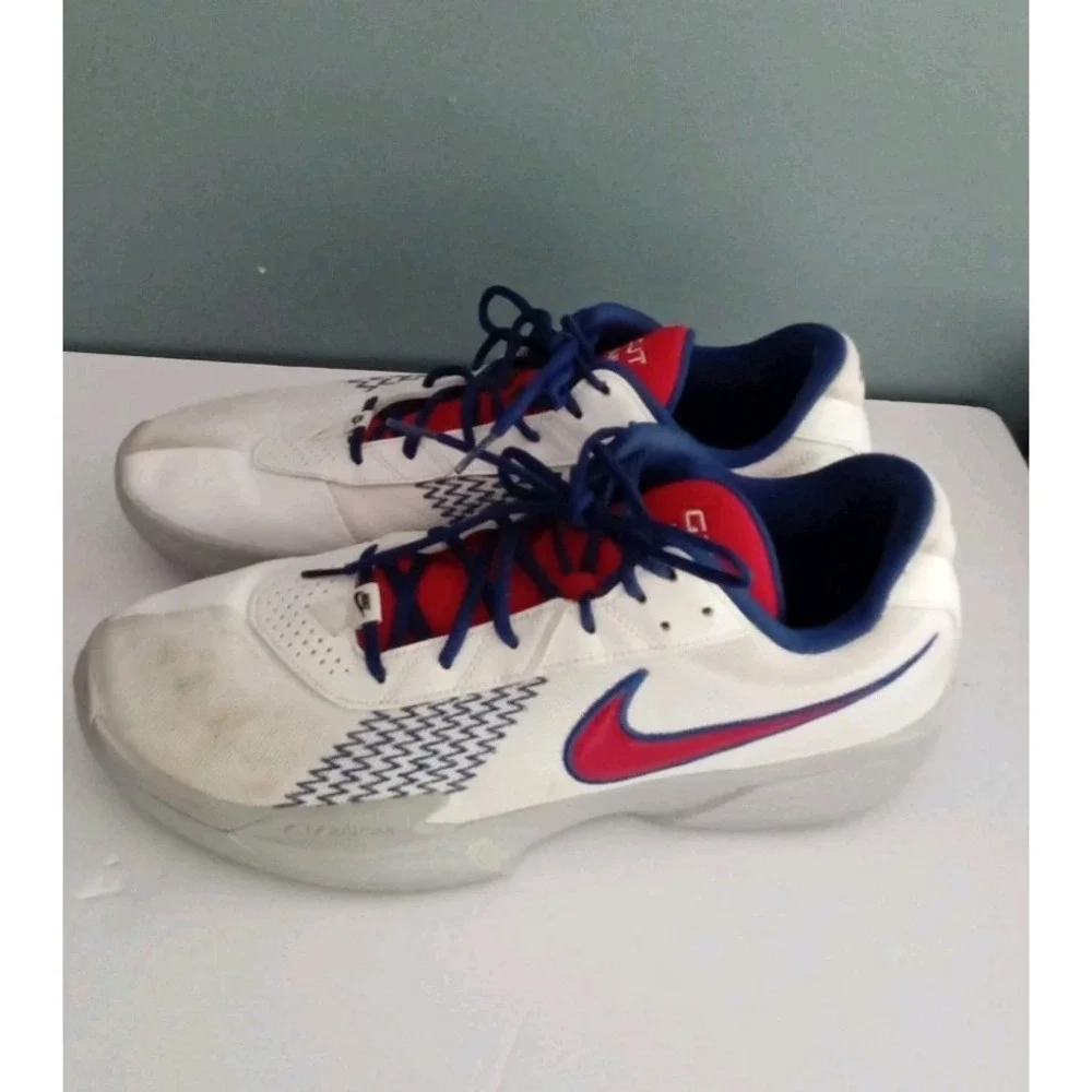 Nike G.T. Cut Ryan Basketball Shoes Sneakers Athletic White‎ Blue Red